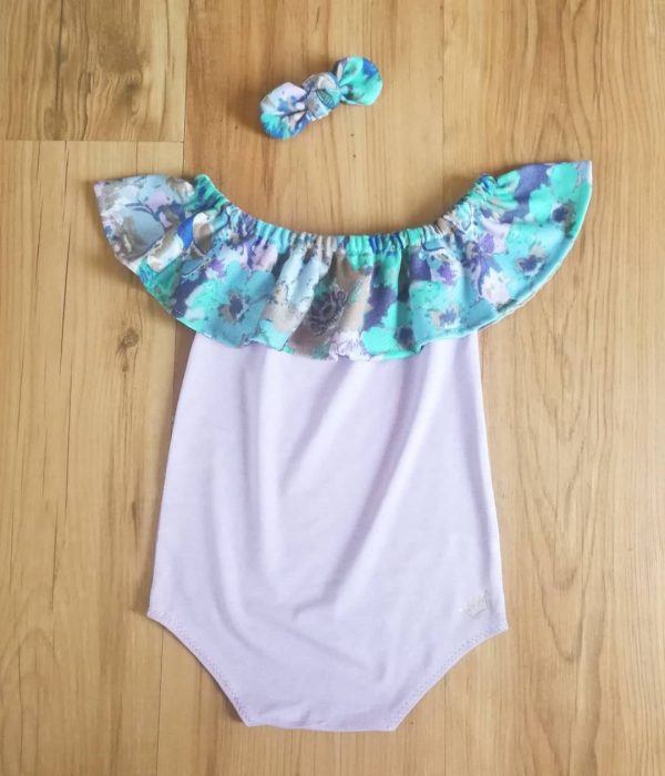 Lilac Ruffled Romper 2