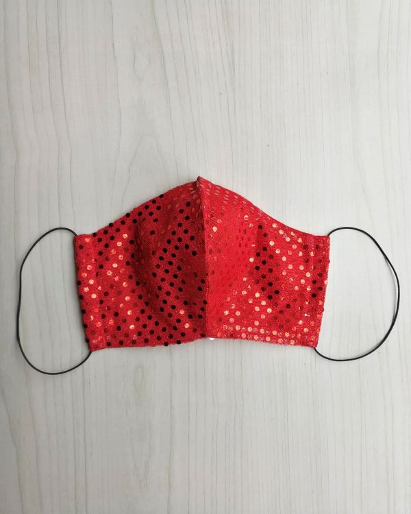 Red Sequins Mask 1